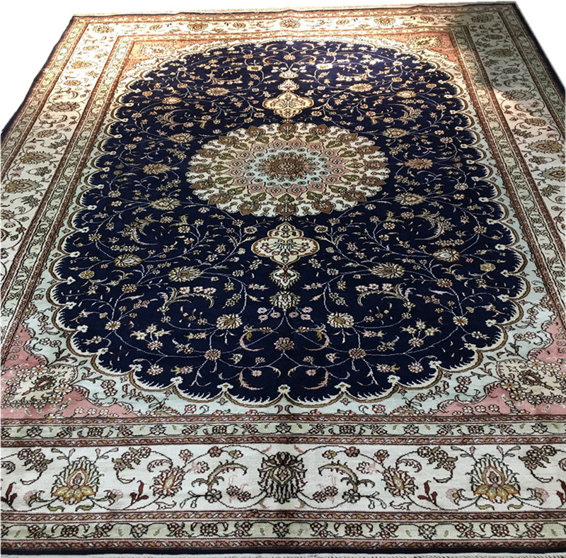 Persian splendor 6x9ft handmade silk persian carpet collection rug