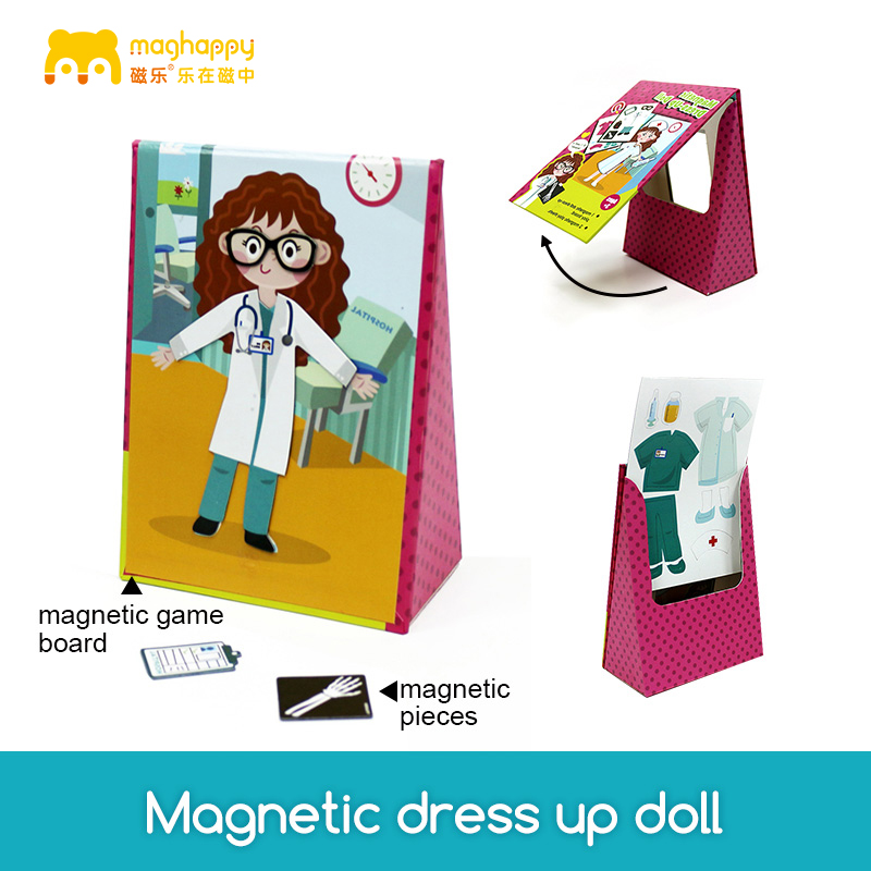 Magnetic dress up doll