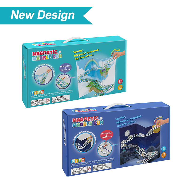 Foldable Magnetic marble Run