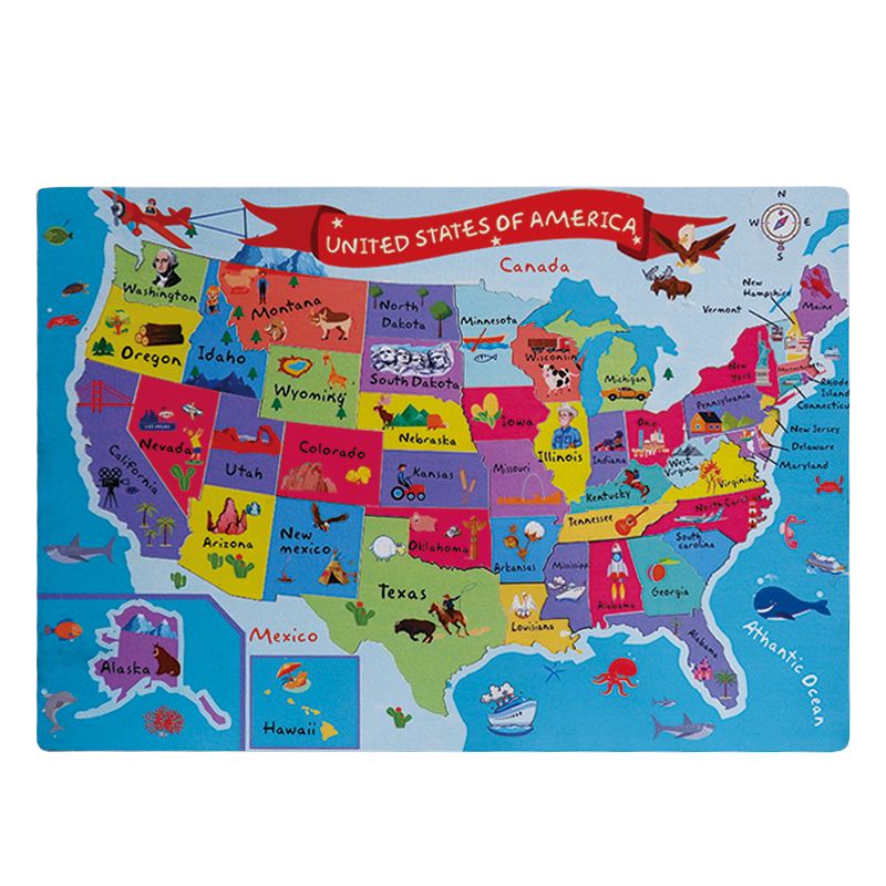 Magnetic wooden jigsaw puzzle