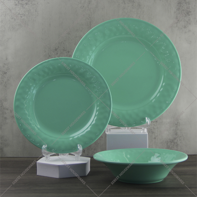 SEBEST wholesale classic solid color floating-point multiple styles melamine kitchen tableware