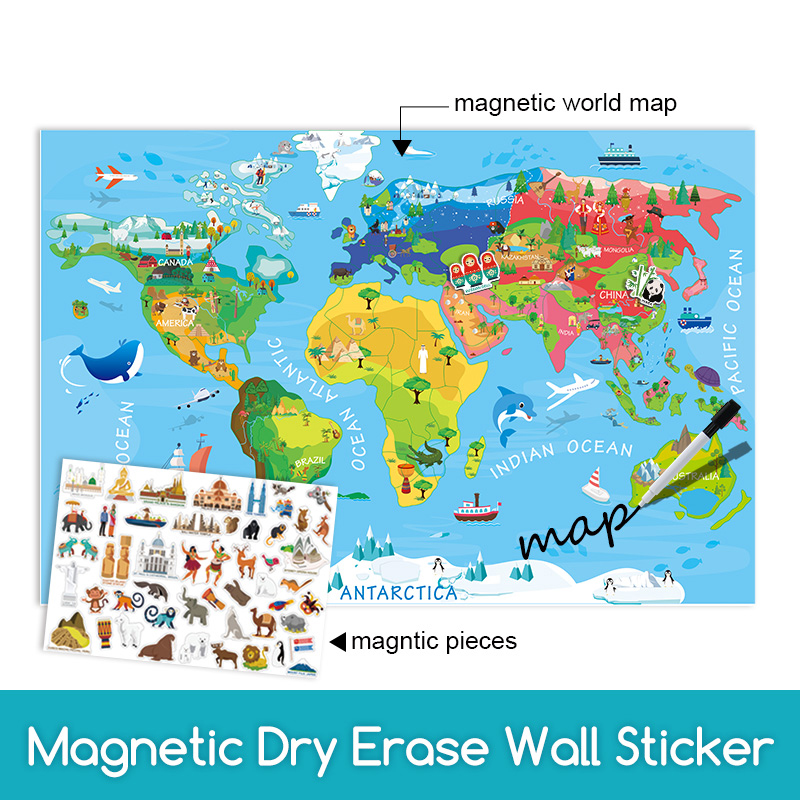 Magnetic Dry Erase sticker---(Educational)