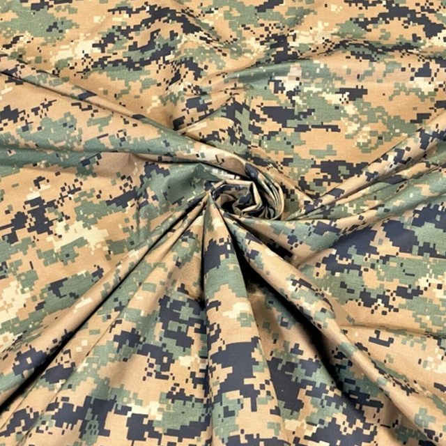 Polycotton Waterproof Camouflage Fabric