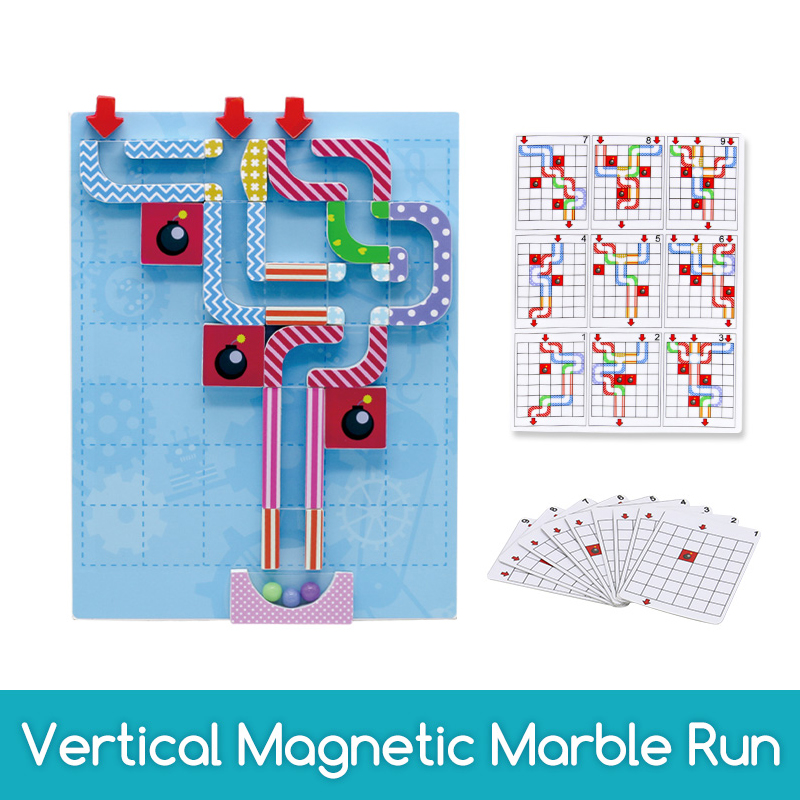 Vertical Magnetic Marble Run