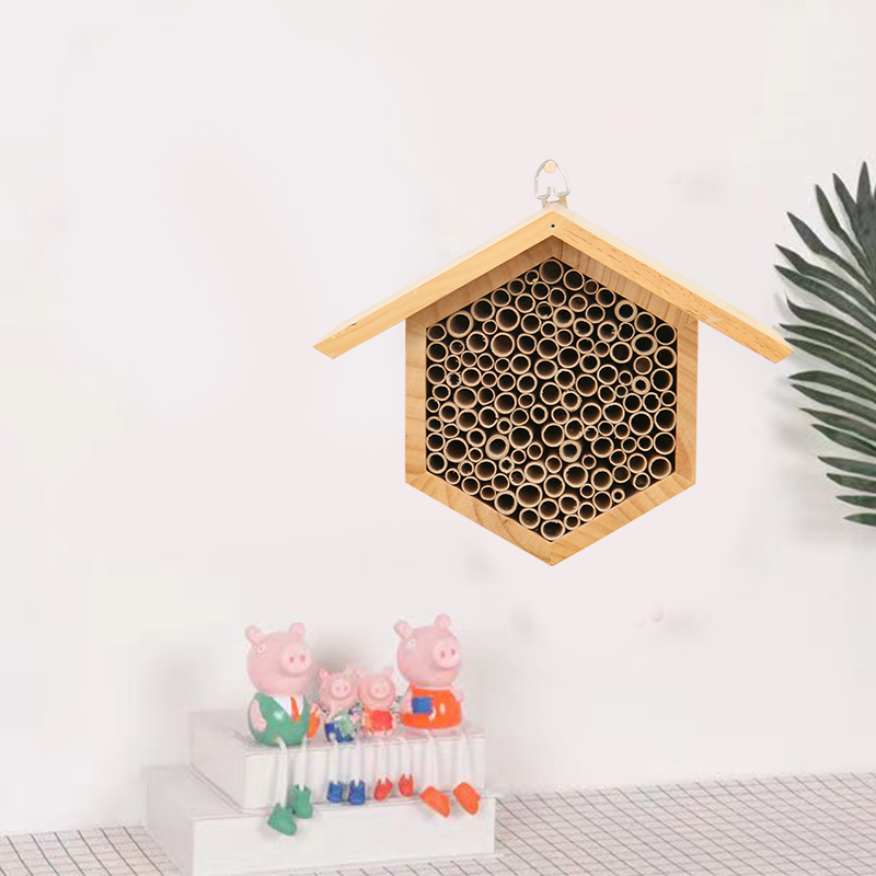 Wooden bee nest