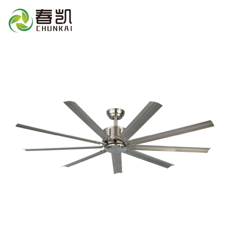 Decorated home 60 inch 9 aluminum blades remote control ceiling fan no light