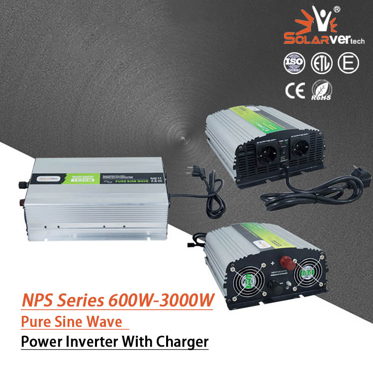 600W/1000W/1500W/2000W/2500W/3000W 12v/24v Dc To Ac 230V Pure Sine Wave Power Inverter With Charger