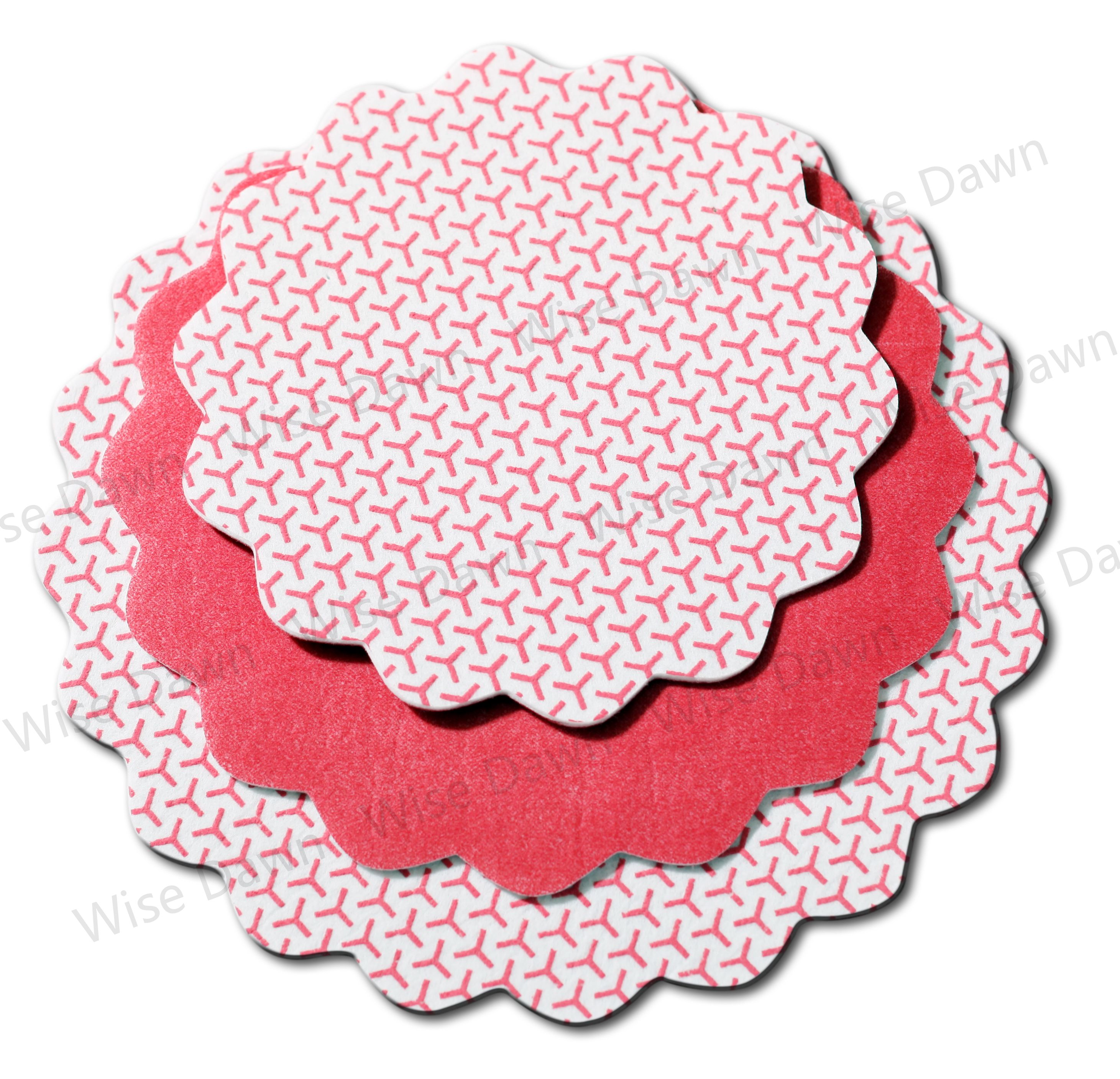 Coated Printed Non-Woven Cookware Protectors Felt Pot Mats