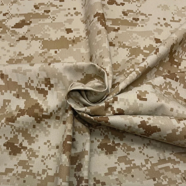 Military Polyester Cotton Desert Digital Camouflage Fabric Anti Mosquito