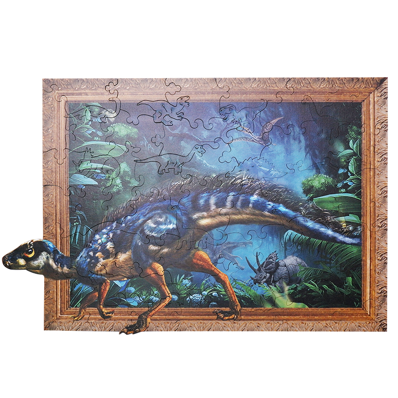 Dinosaur Paradise woode puzzle