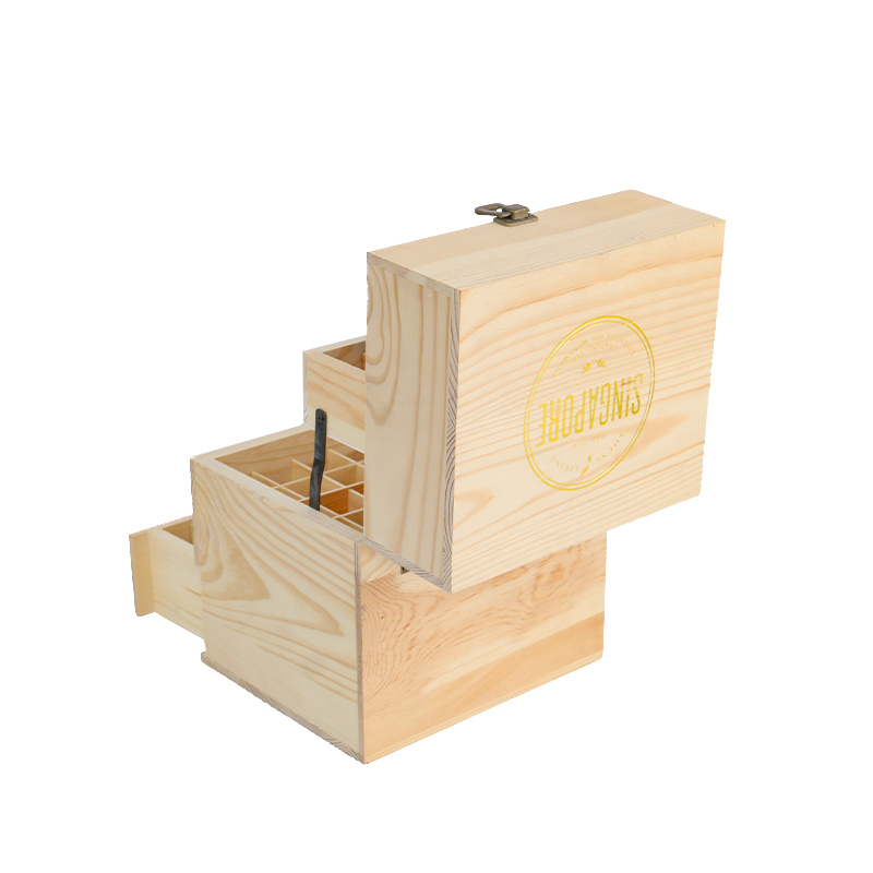 Wooden essential oil box