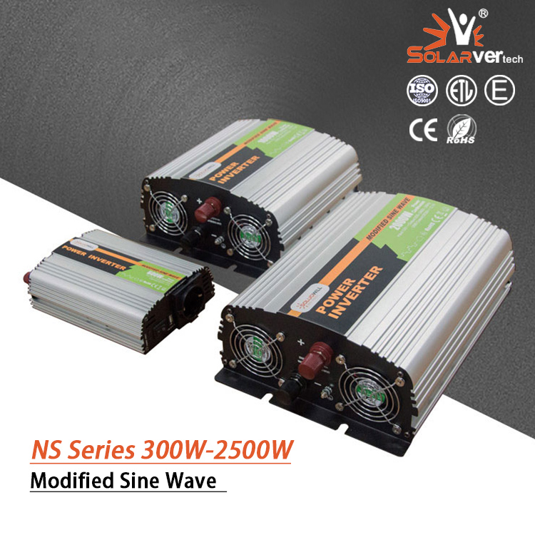 Modified sine wave inverter 300W/400W/600W/1000W/2000W 12/24/48vdc to 110v/230vac power inverter