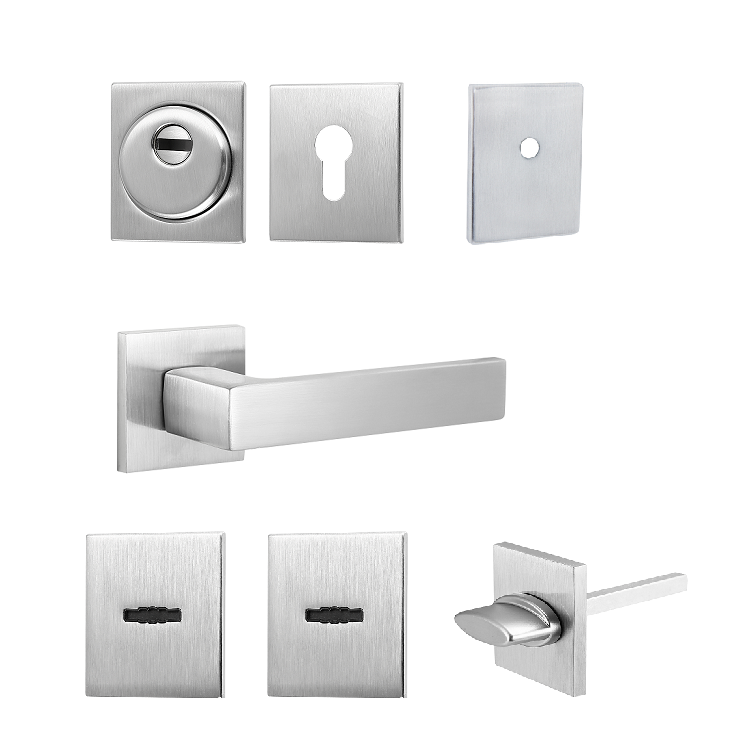 ZS21 exterior door metal door lock accessories hardware handle cylinder cover set