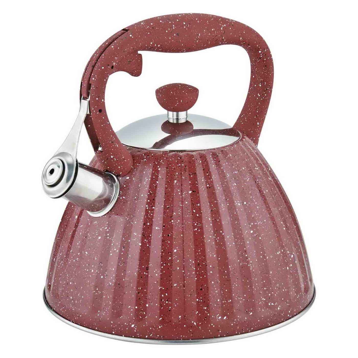 3.0Litre Prsmatic Conic shape stainless steel whistling kettle