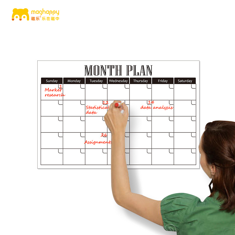 Magnetic month plan