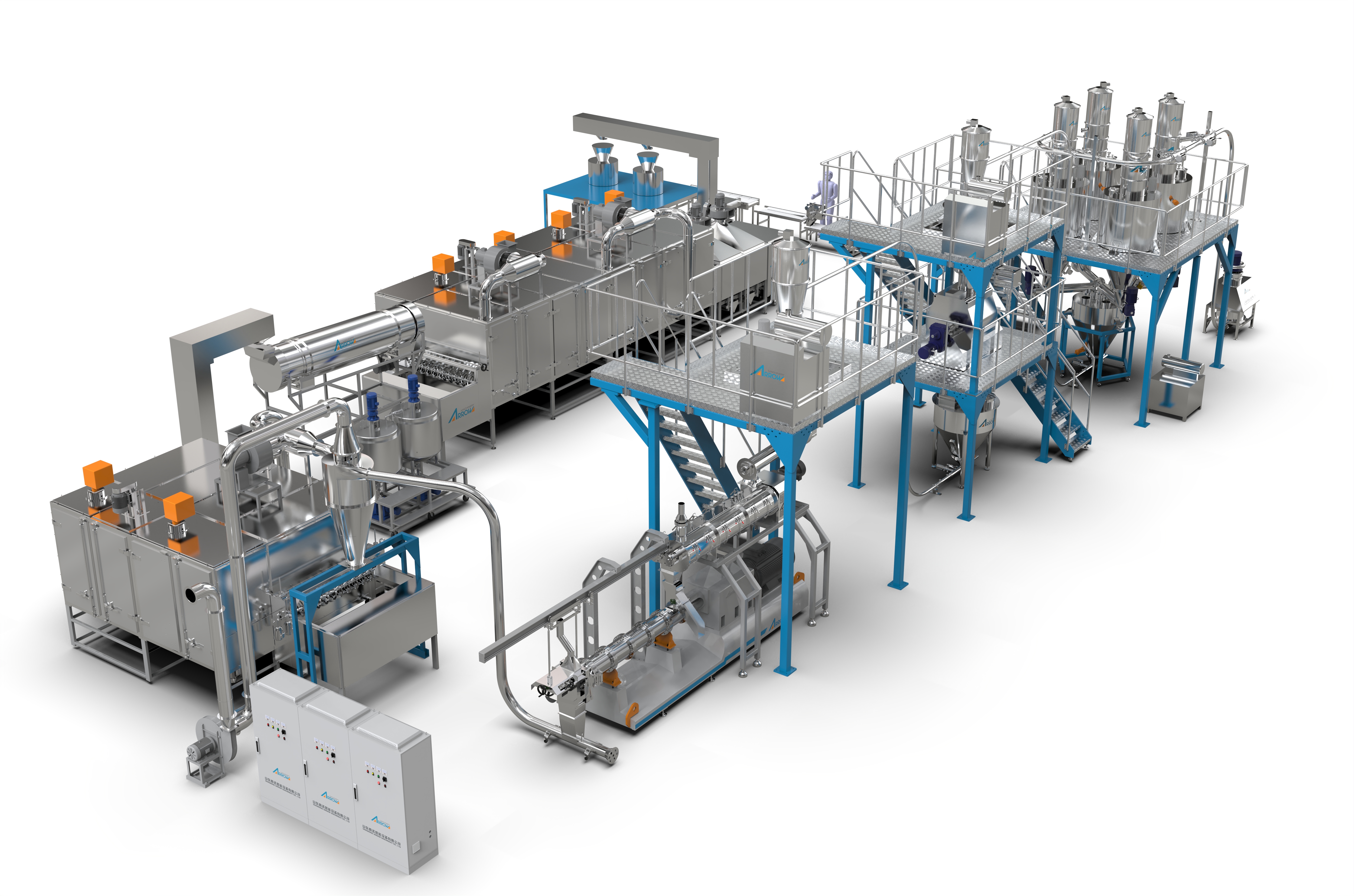 Shandong ARROW factory supply corn flakes and breakfast cereals making machine
