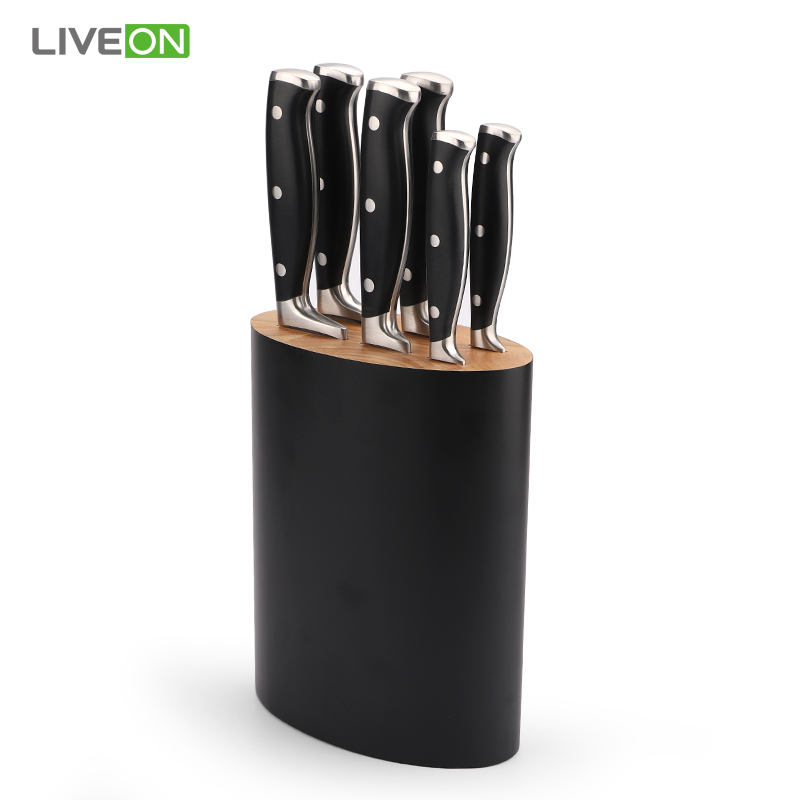 6pcs knife set with wooden block