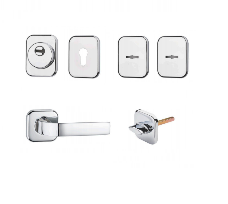 ZS17 exterior door metal door lock accessories hardware handle cylinder cover set