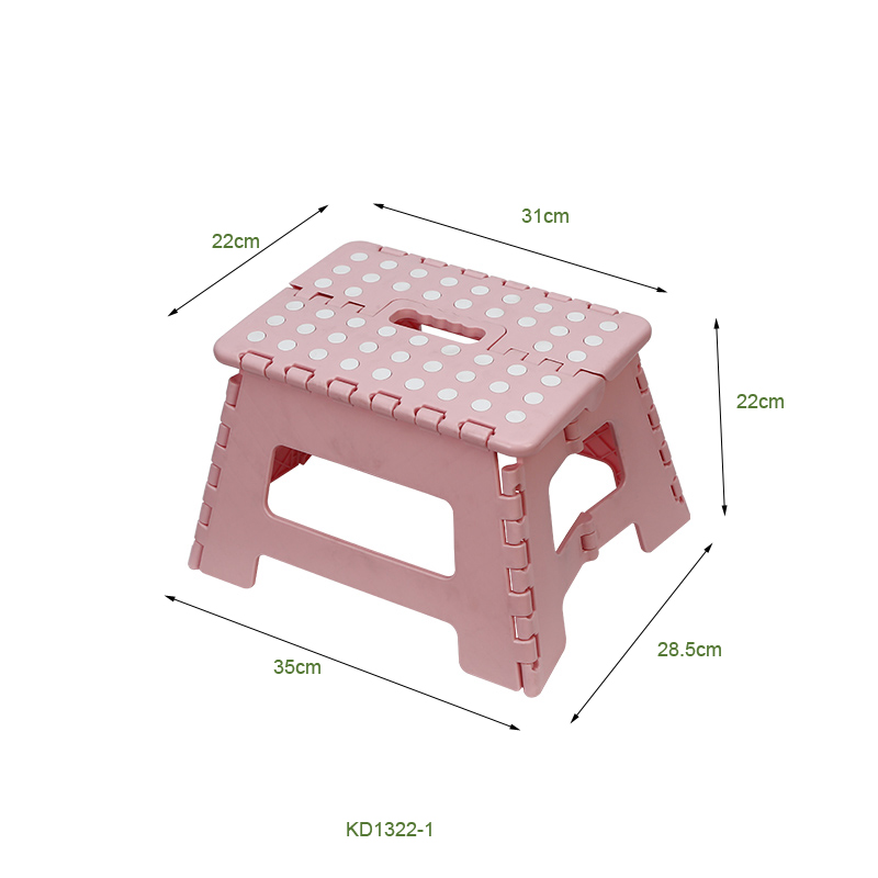 Plastic folding step stool