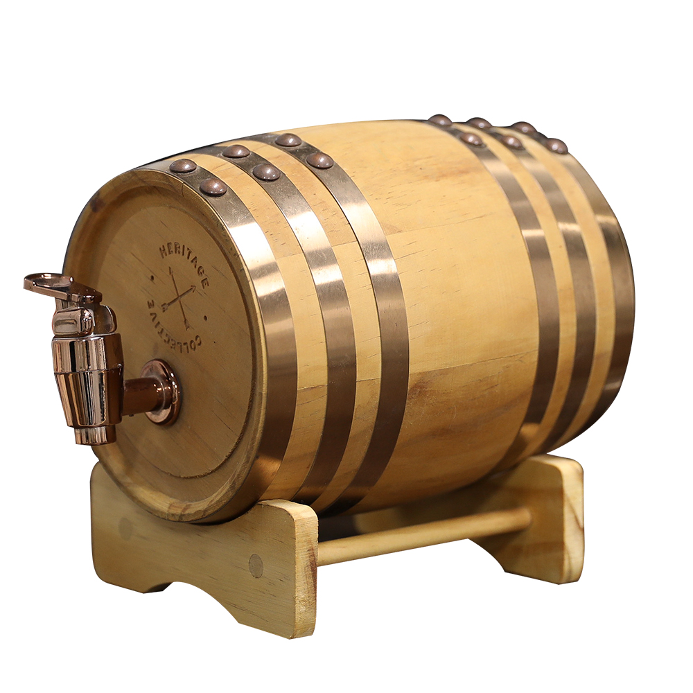 1L wooden wine barrel