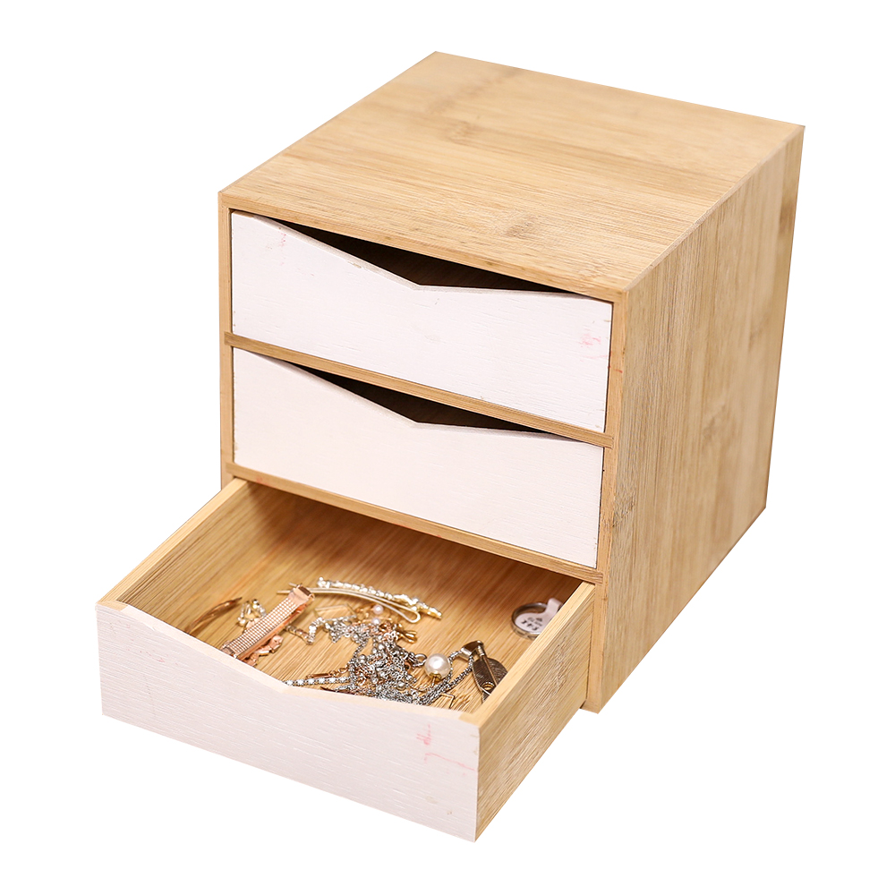 Bamboo office sotrage box