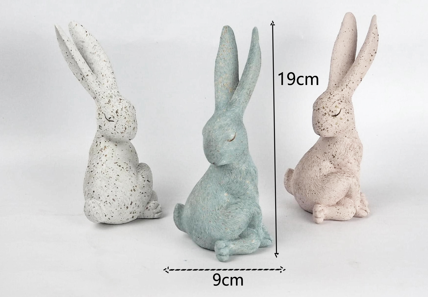 Fashion resin yoga bunny home décor and office décor