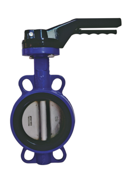 wafer type butterfly valve lever operate
