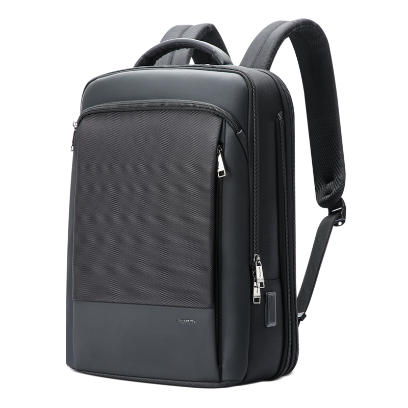 Business Travel Expandable Computer Waterproof Anti Theft 15.6 Inch Men USB Charging Laptop Backpack