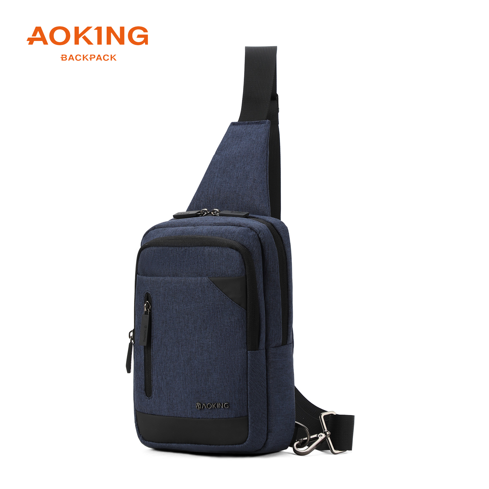 Aoking Lightweight Dual USB Charging Anti-theft Male Crossbody Chest Bag