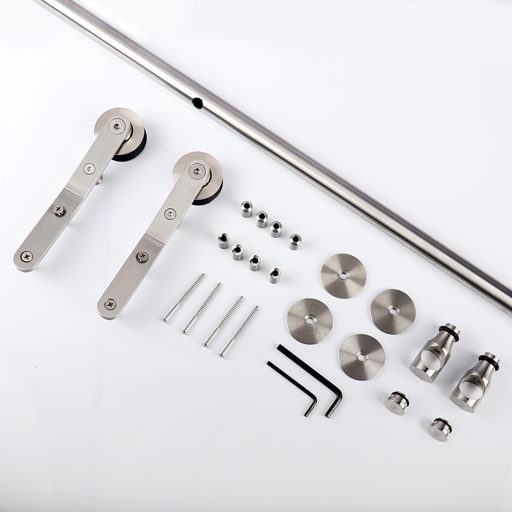Kinmade Stainless Steel Round Tube Sliding Ladder Hardware Library Ladder Track Kit