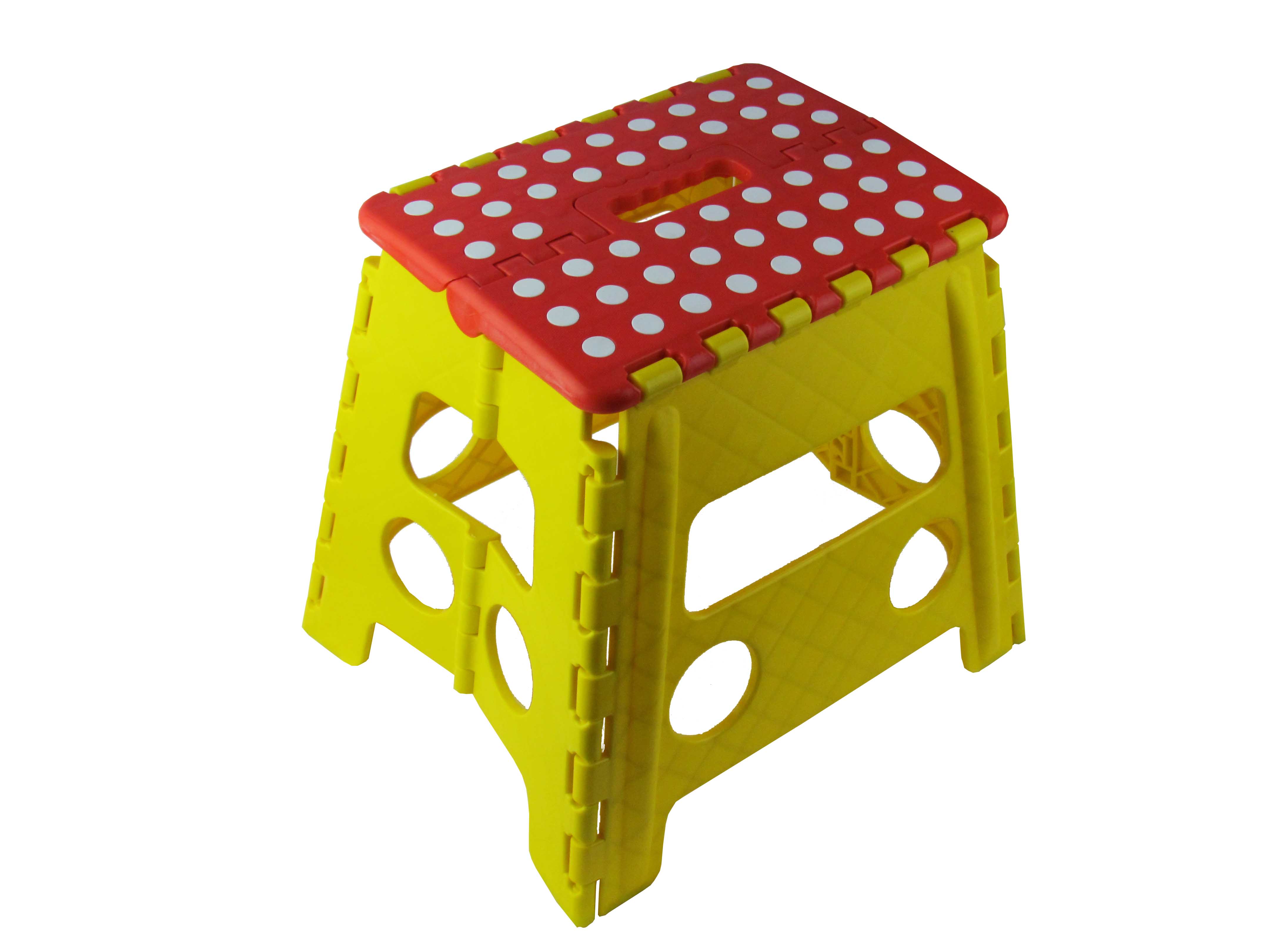 Plastic folding step stool