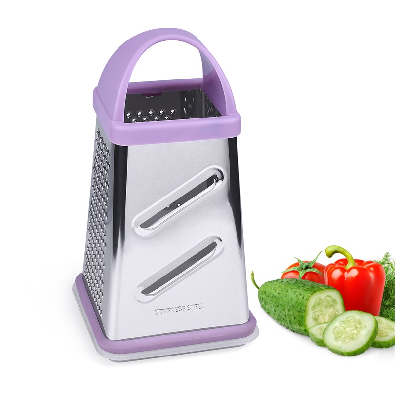 Box Grater Cheese Vegetable Nutmeg Shredder
