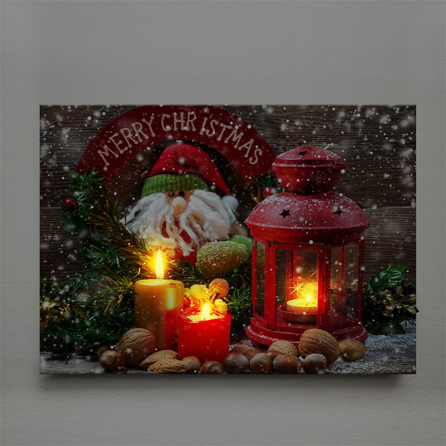 Custom Decorative Painting LED Lights Christmas Day Wall Painting Murals