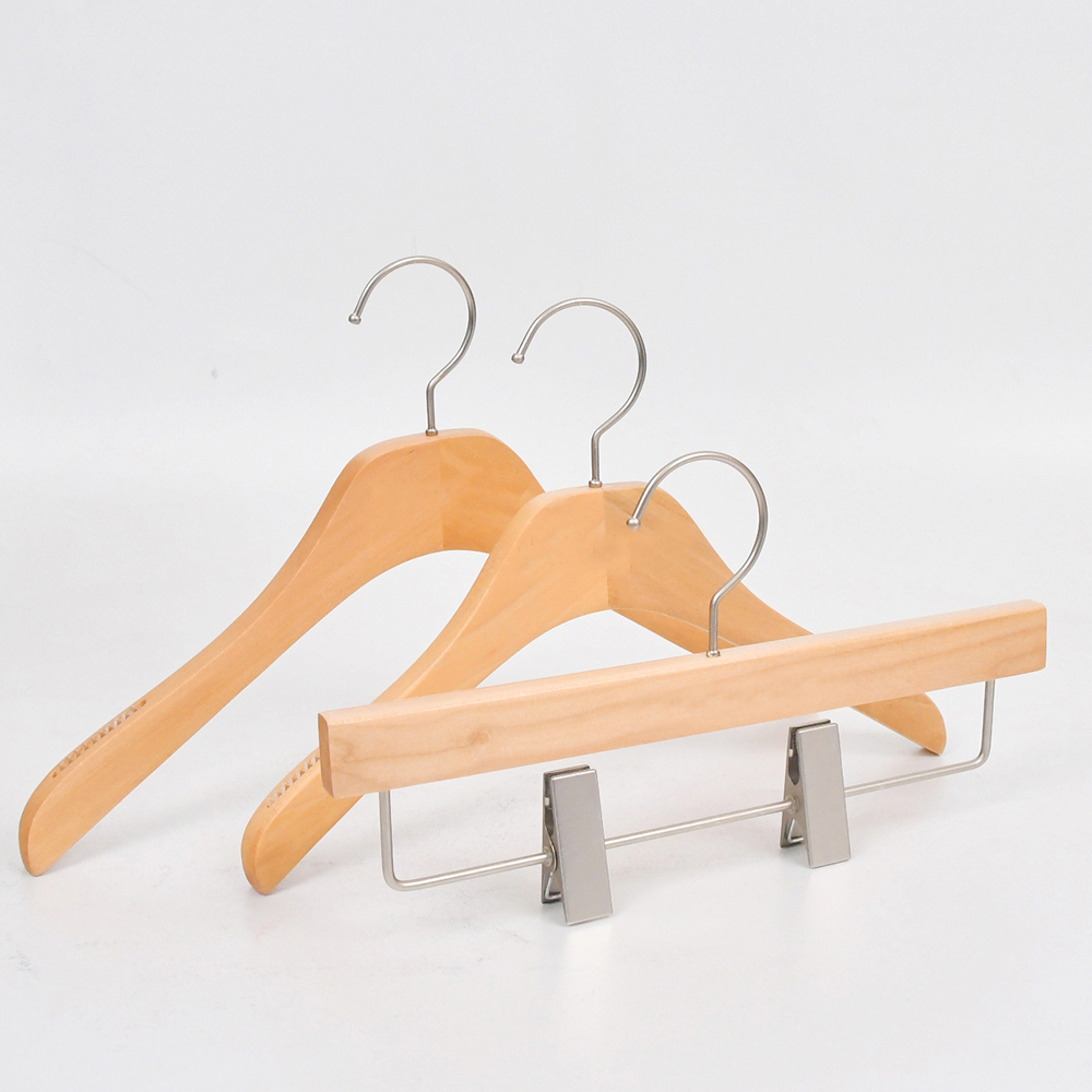 High End Coat Hanger Engraved Custom Hangers Wooden Set Brand Hanger for Shop