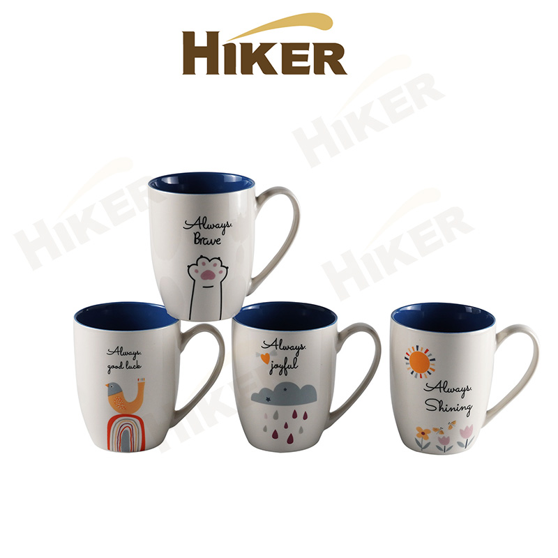 13oz New Bone China Bullet Mug/ Creative Mug/Ceramic Mug/Abstract Design
