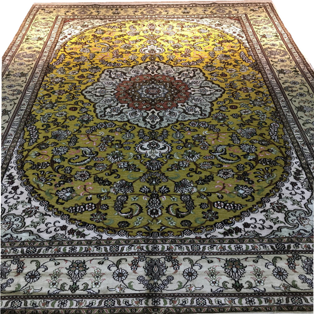 Persian splendor 6x9ft handmade silk persian carpet collection rug
