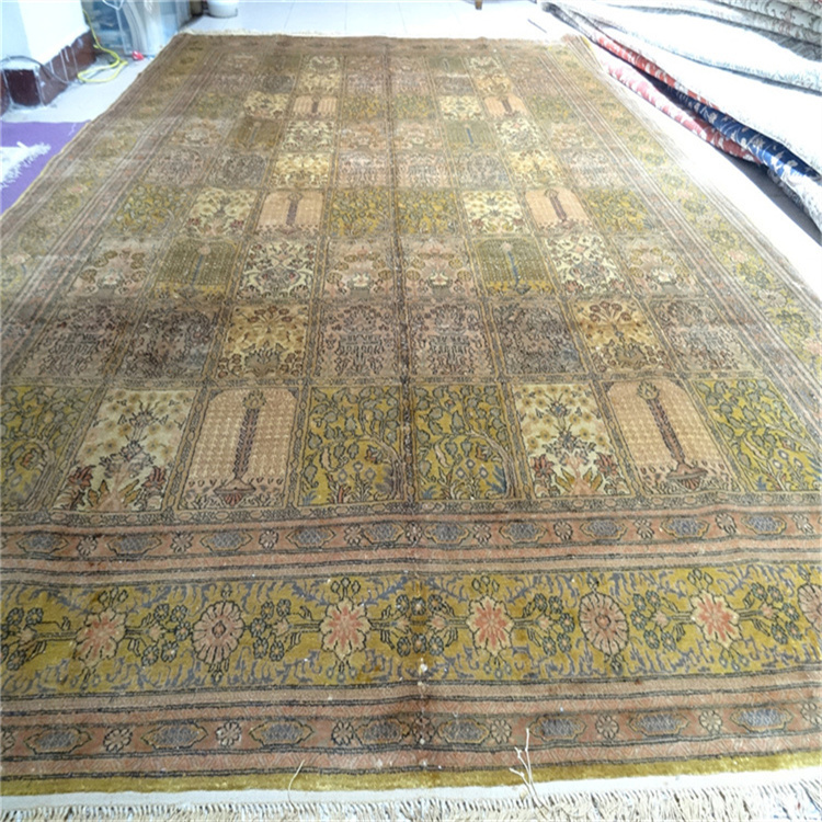 persian splendor 6x9ft antique art silk hand knotted perian carpet collection art tapestry