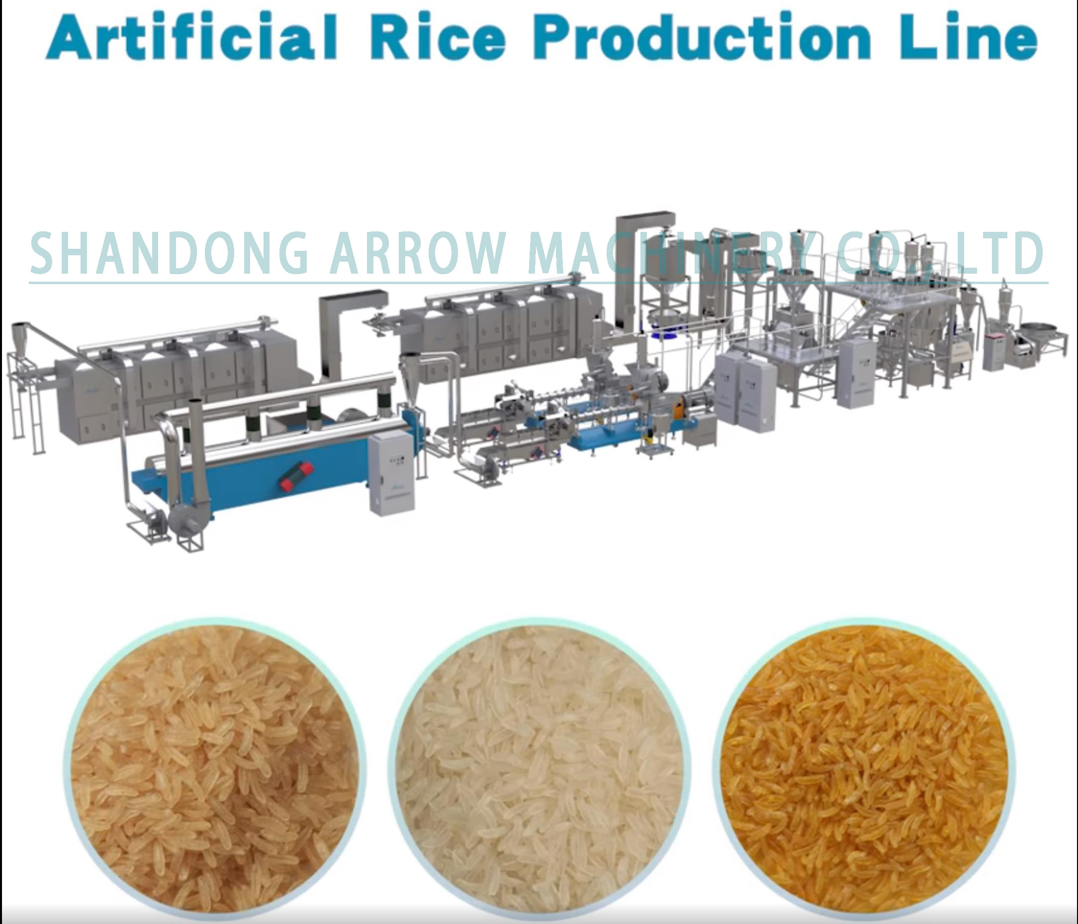 Nutrient rice fortified rice production line