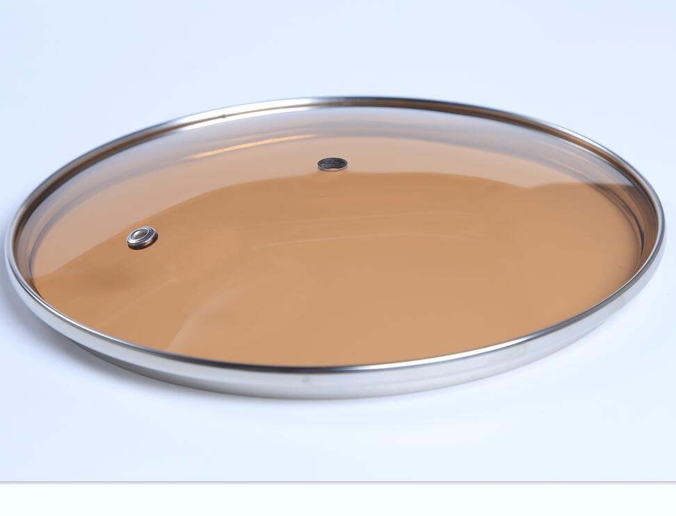 Hebei Bozheng Tempered glass lid G type glass lid with green or brown color