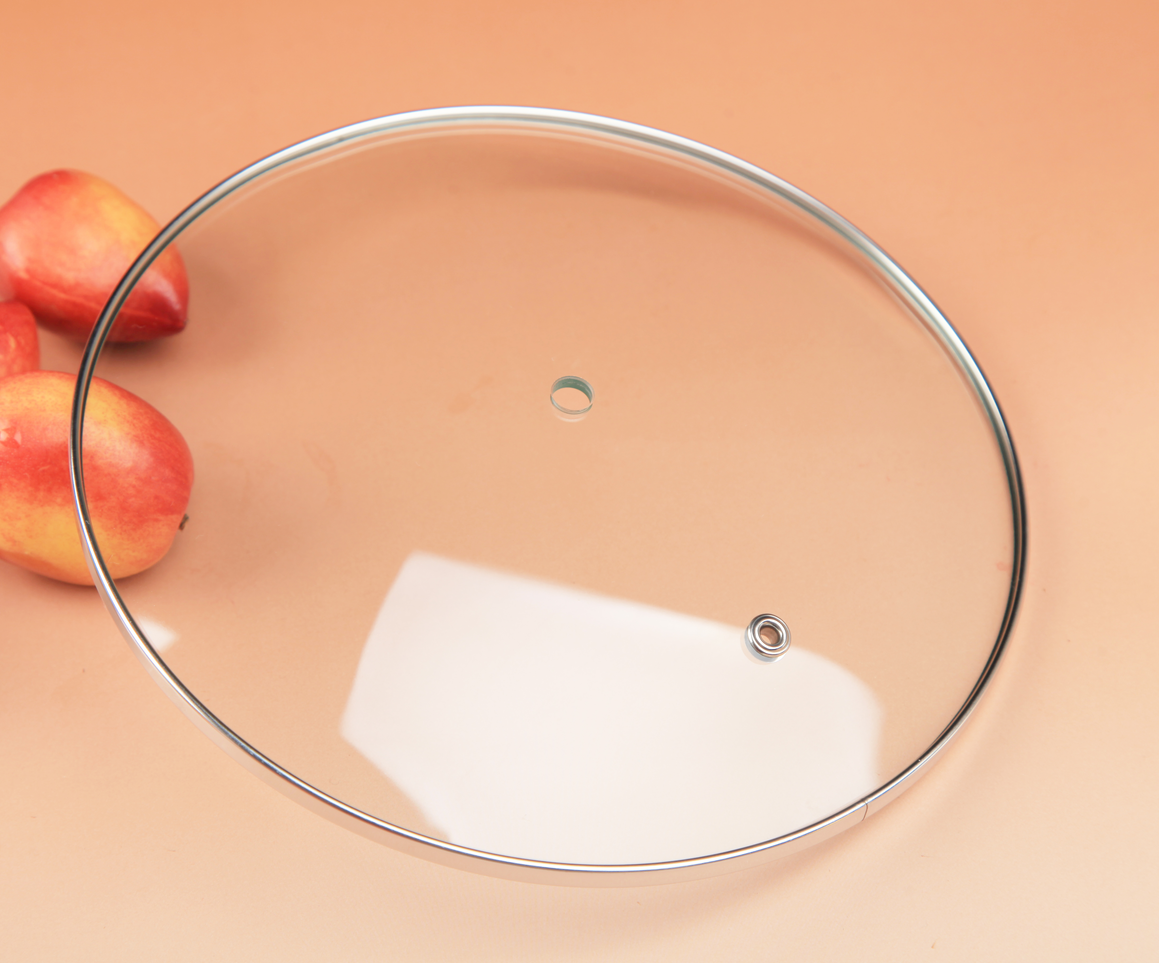 Hebei Bozheng Tempered glass lid C type glass lid with 4mm glass 201/202ss rim