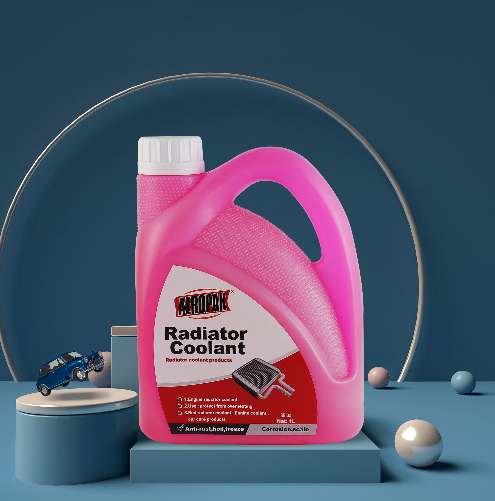 Aeropak 1000ml Car Care Manufacturer Long Life Radiator Coolant