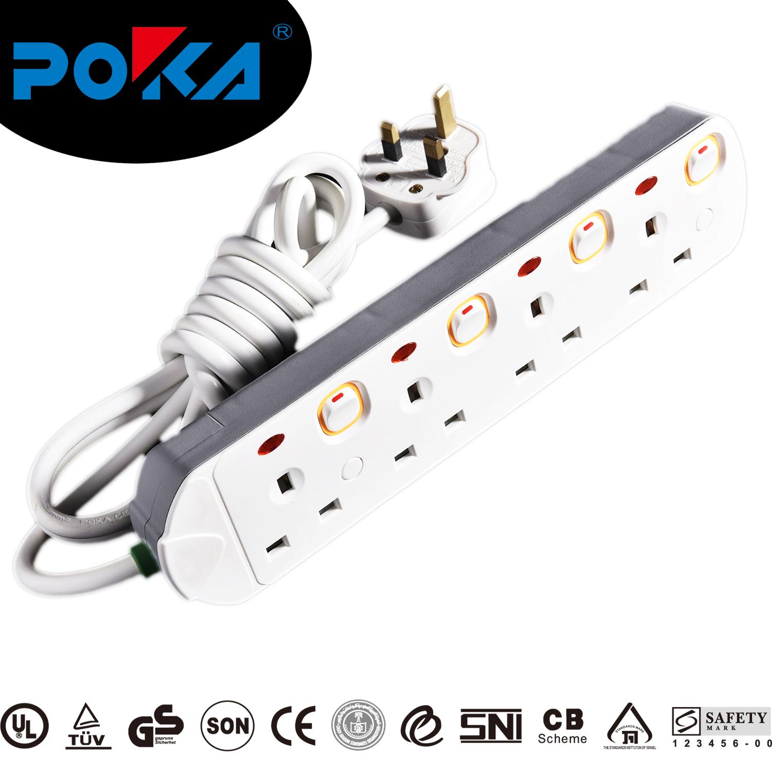 BS extension socket bar with BS1363 certificate