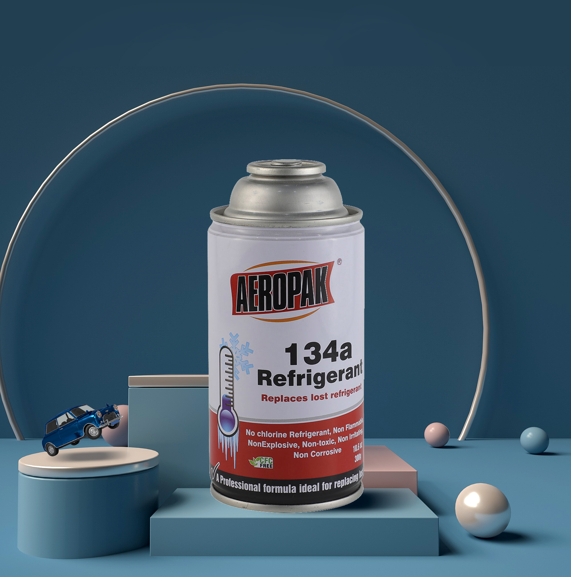 Aeropak 300ml 134a Refrigerant Gas for Automotive Air Conditioning Refrigeration