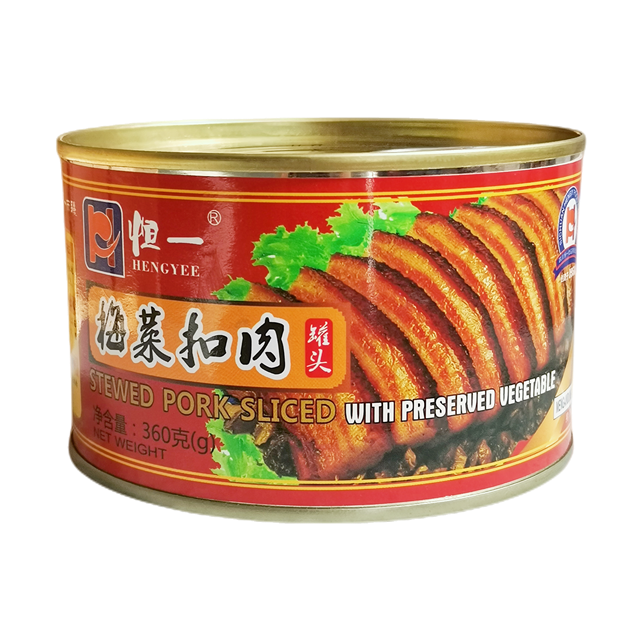 Canned Stewed Pork Sliced With Preserved Vegetable
