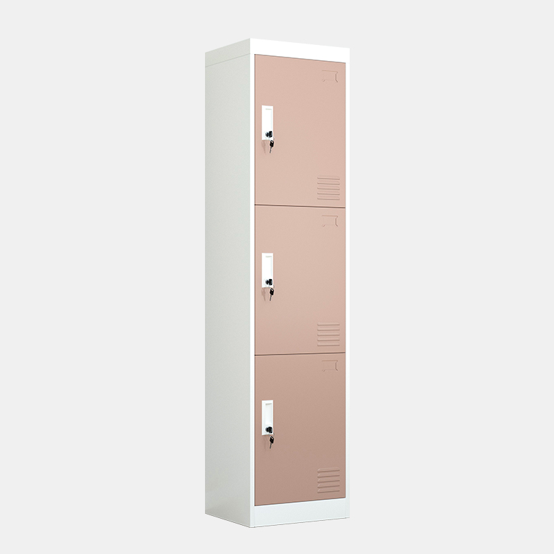 Vertical 3doors steel locker
