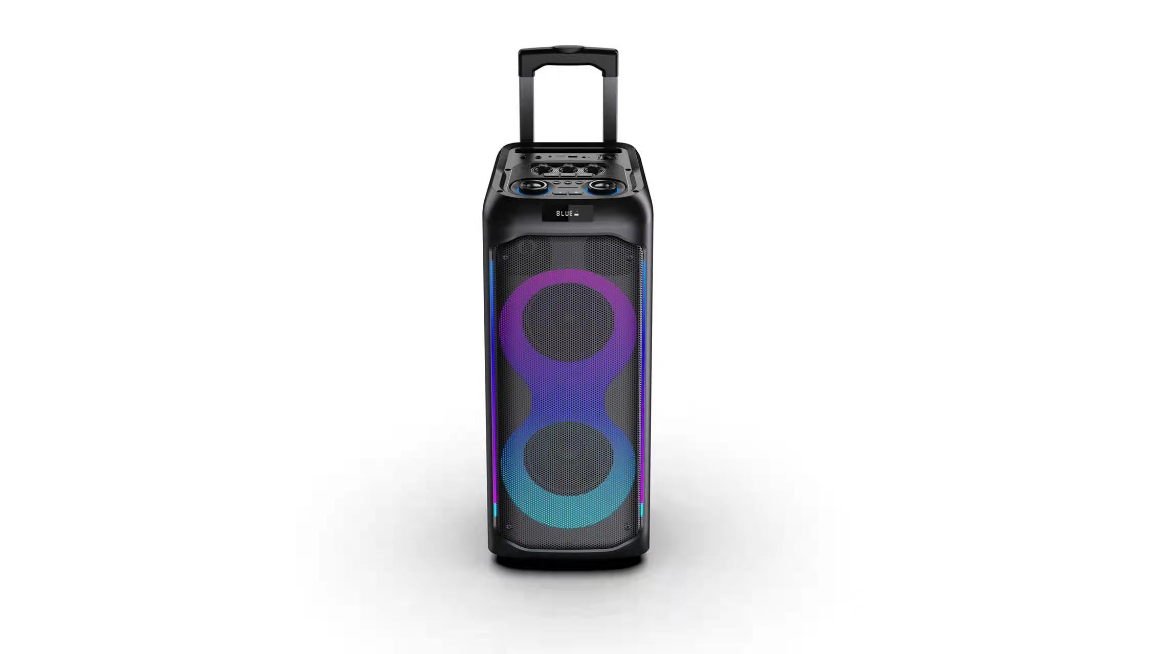 Hoxen Pofessional Design Manufacturer 2*6.5 Inch Woofer+Twitter Trolley Speaker