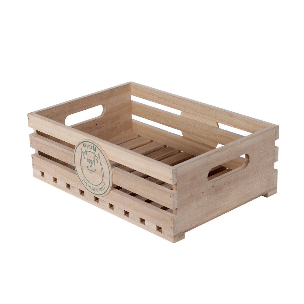 Wooden slat crates