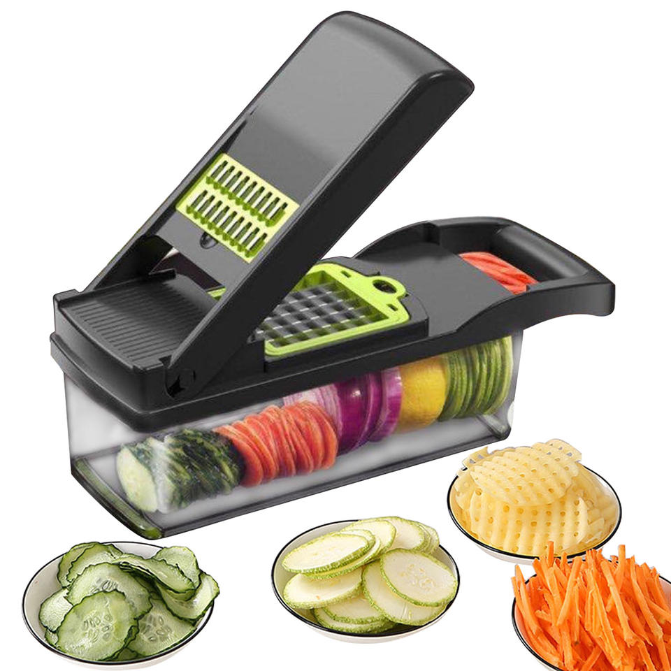 Multifunctional Kitchen Accessories Vegetable Cutter 7Dicing Blades Mandoline Slicer