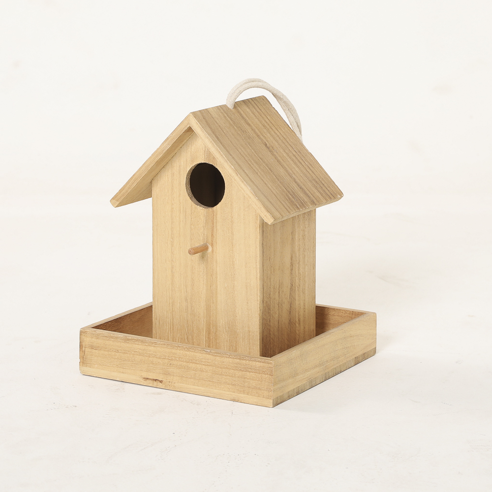 Wooden bird house