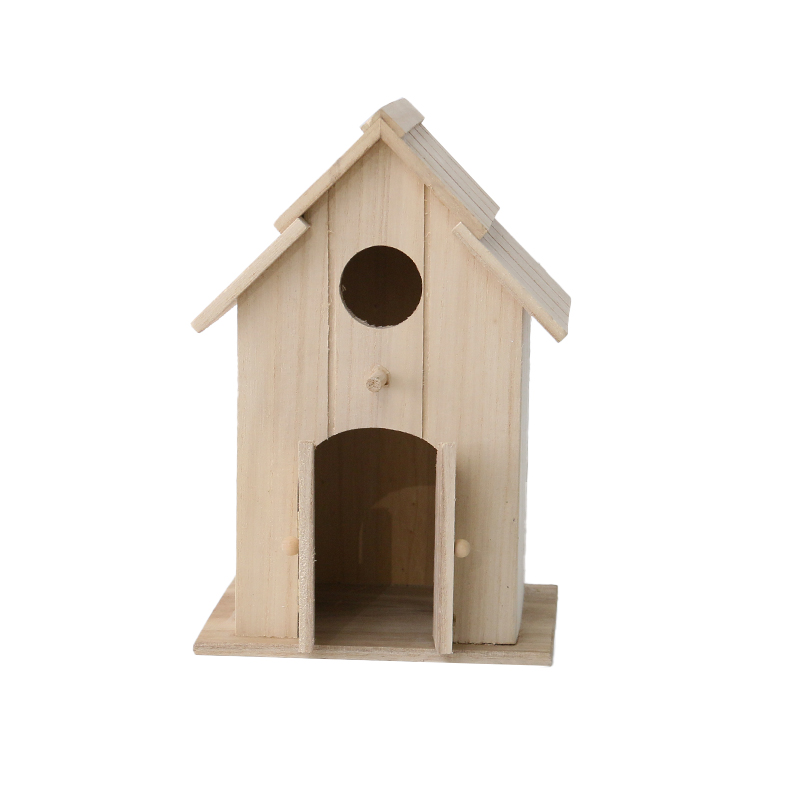 Outdoor garden wooden bird house